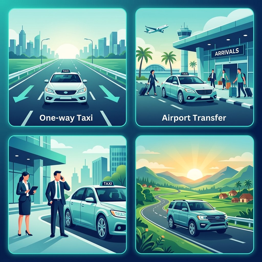 Drop Cars taxi services overview – airport, outstation, one-way